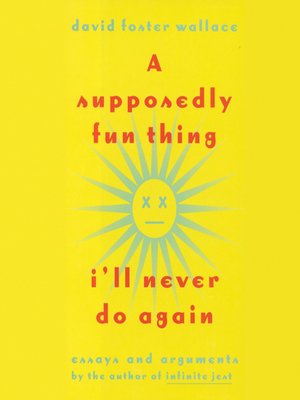 A Supposedly Fun Thing I'll Never Do Again - Audiobook